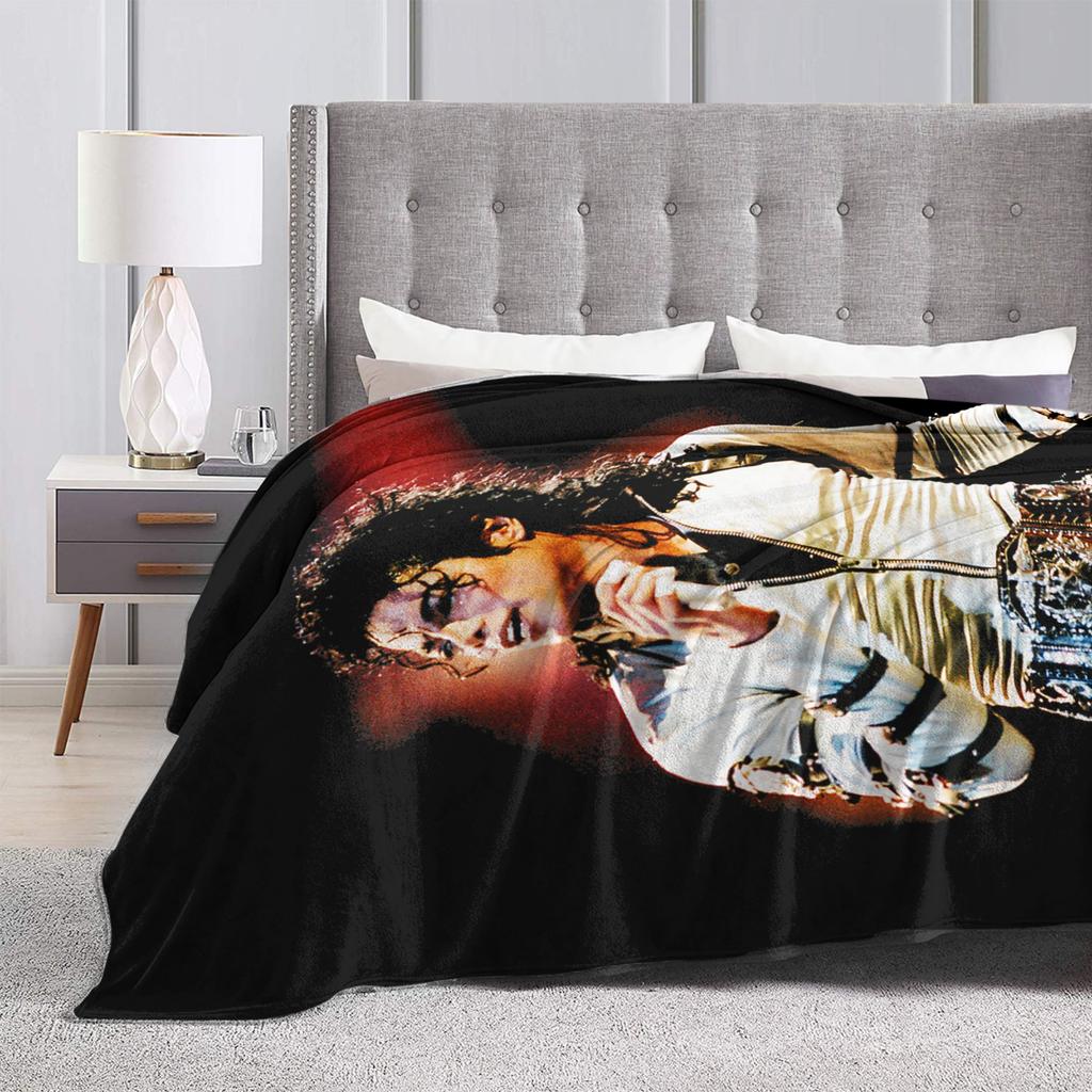 MJ Pop King Blanket Cover Fleece Ultra-Soft Throw Blanket for Bed Bed Rug