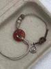Distinctive Chinese Modern Amber Peace Knot Bracelet Handcrafted Women For