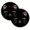 Set of 2, Black Car Cup Coasters, Non-Slip And Absorbent, Car Interior Additions, Ideal for Both Men And Women, Great Gift for Friends