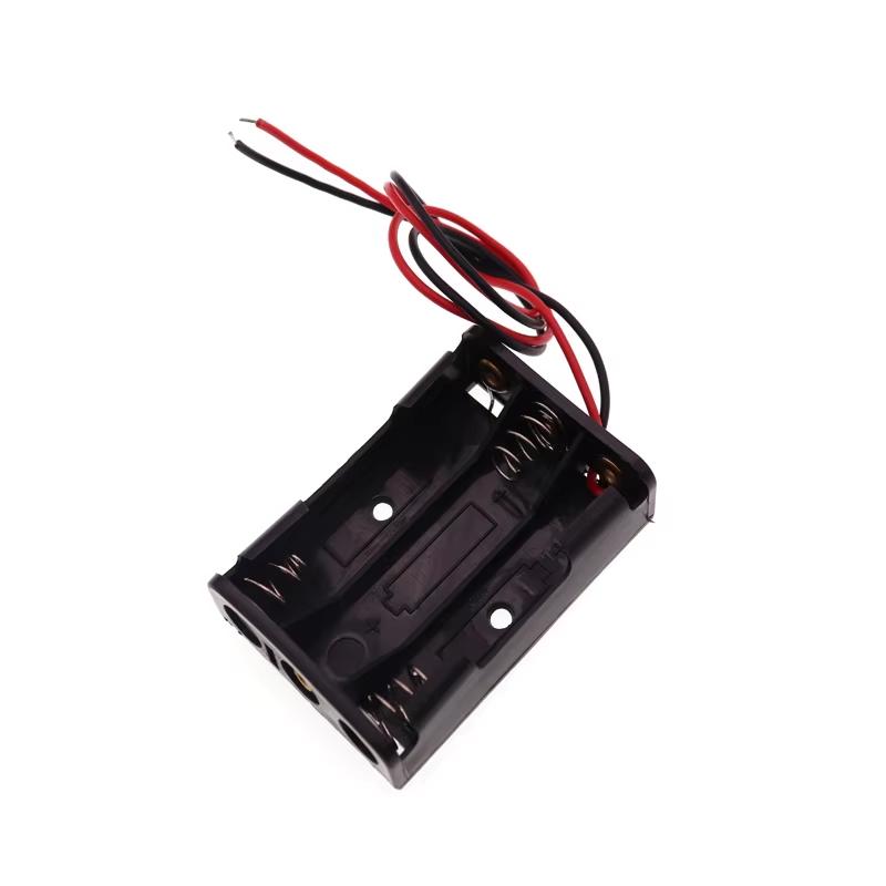 1Pcs 1x 2x 3x 4x AAA Battery Holder Box Case With Wire Lead 1 2 3 4 Slot Battery Container AAA Power Case Switch/Cover To Choose
