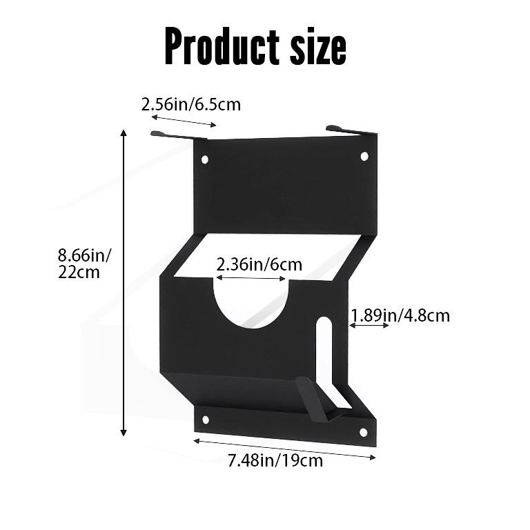 Heavy-Duty Wall-Mounted Grinder Bracket with Rope Hook for Space-Saving Garage Storage