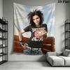 BILL KAULITZ Wall Tapestry Aesthetic Wall Hanging Printed Fabric Blanket Decorative Tapestries for Bedroom Living Room Home Decor