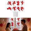 8 Pieces Valentine's Day Cutouts,Decorative,Paper Cutout Shaped Decorations for Party Home