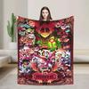 Hazbin Hotel Anime Blanket Soft Warm Bedding Throw Winter Decorative Living Room Print Bedspread