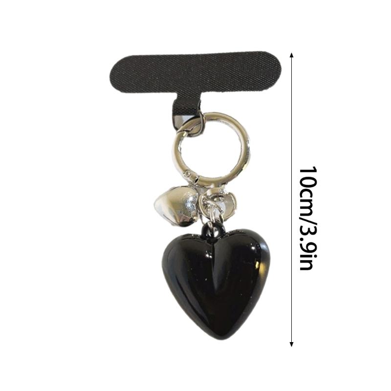 Cute Love Heart Pendant Pendant Keychain Stylish Keyring for Women Girls Bag Charm Elegant Purse Backpack Accessory