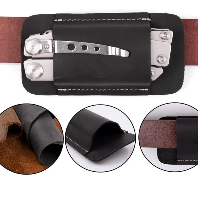 Multifunctional Outdoor Tool Belt Holsters Leather Waist Hanging Tool Cutter Cover Compact Draw Cutter Carriers Enduring