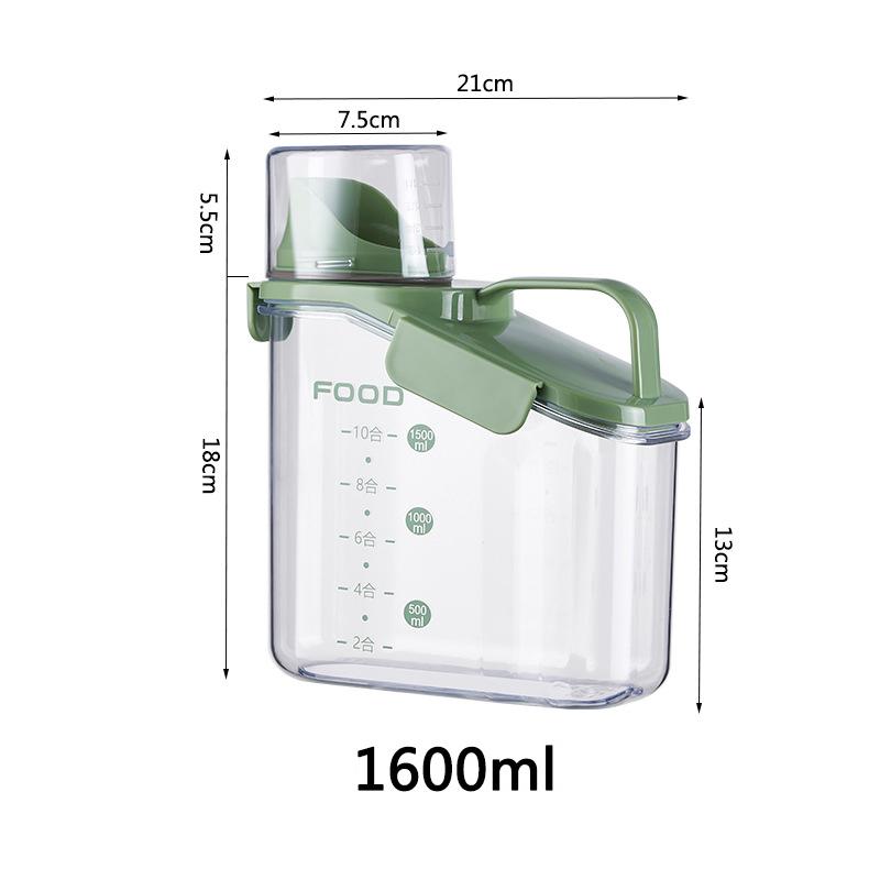 Large Capacity Plastic Seal Pet Food Storage with Scale Washable Transparent Moisture-proof Cat Food Container Dog Accessories