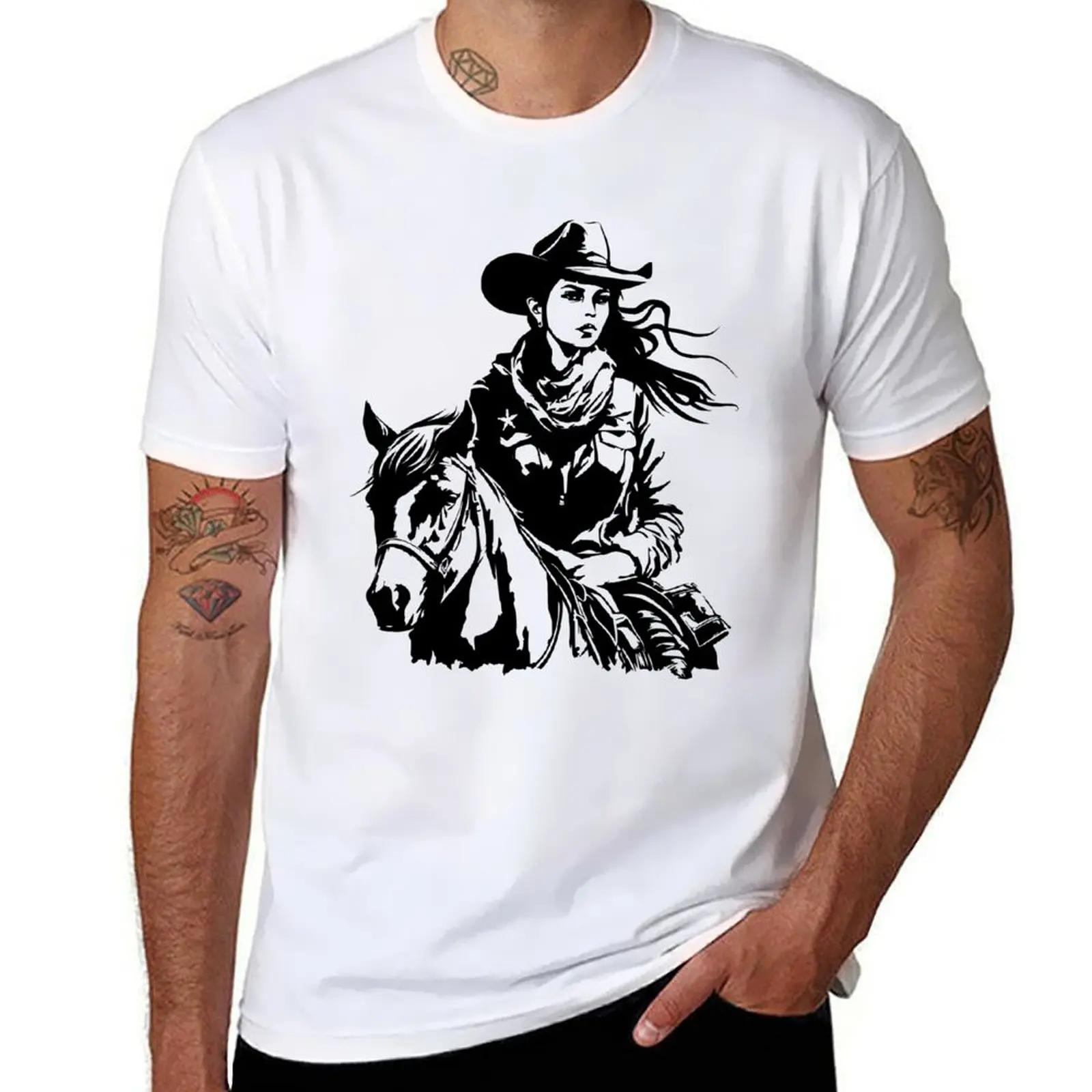 Western Cowgirl TShirt animal prinfor boys aesthetic clothes boys animal print customs design your own Mens t shirts S