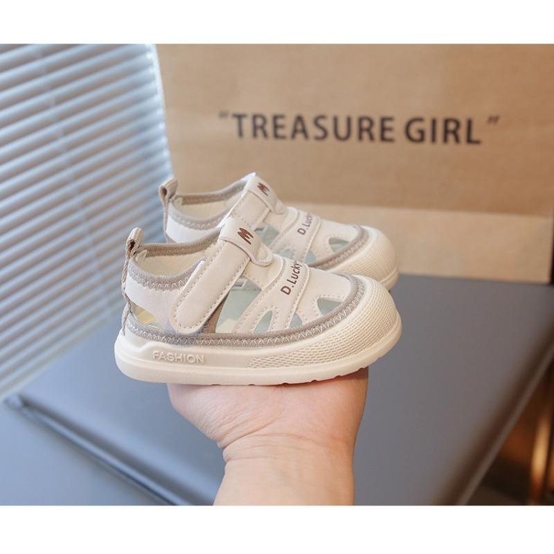 Summer new baby half sandals baby girl sandals bag head anti-kick baby boy summer shoes