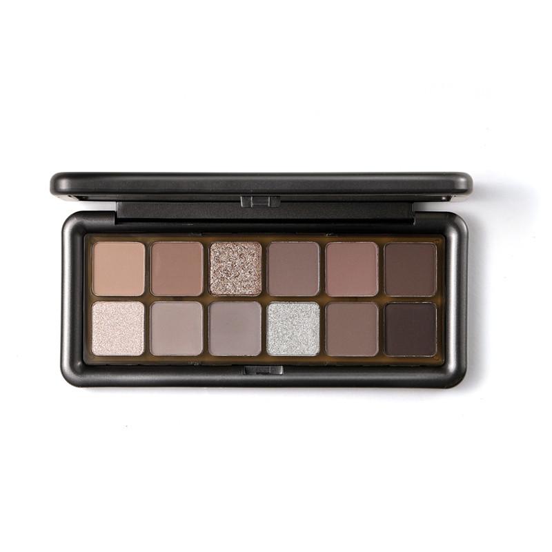

Cement Plate Twelve-color Eyeshadow One Plate Multi-purpose Matte Pearlescent Fine Flash Earth Color Low Saturation Eyeshadow 12g