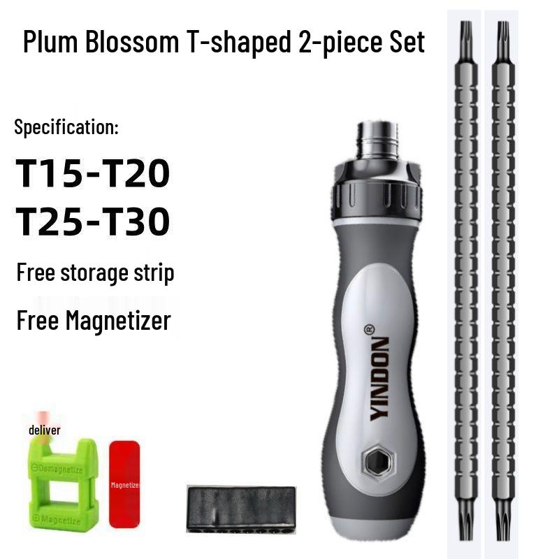 Knarren Teleskop Multifunktions Schraubendreher Set: Phillips, Schlitz, Dreieck, Torx