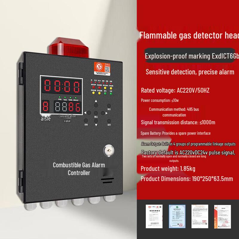 Lieve 8-Channel Industrial Gas Detector