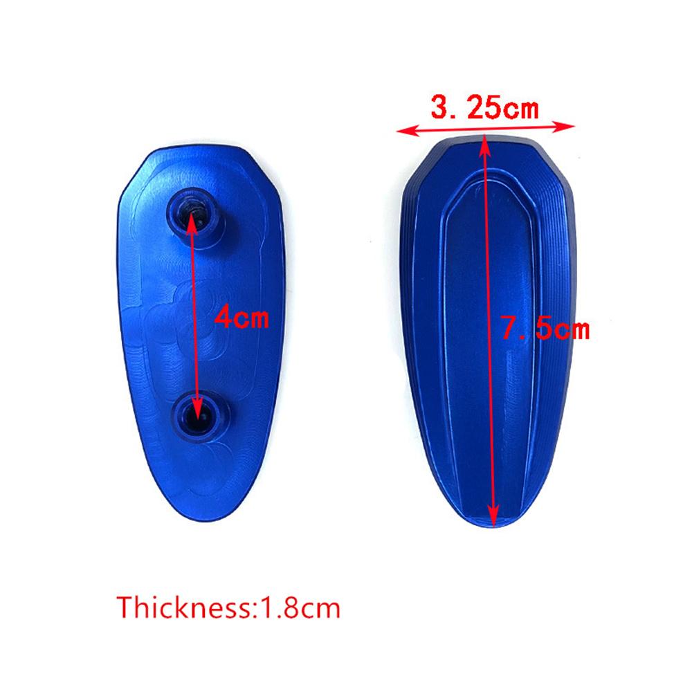 For 2019-2023 BMW S1000RR Rearview Mirror Block Off Base Plates Cover Black Pair