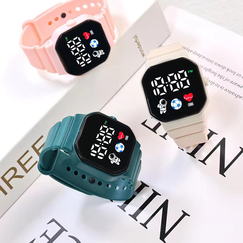 Premium C3 Student LED Sport Watch - Large Dial Unisex with Earth Time Button