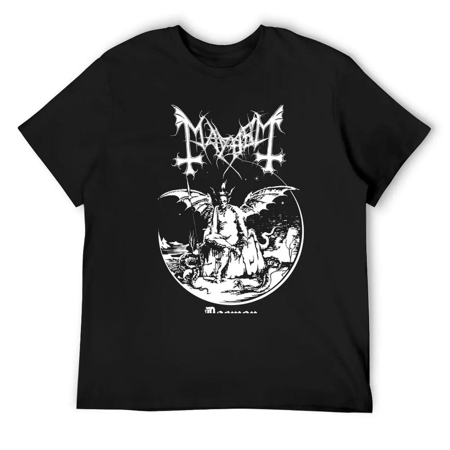 Mayhem - Norway Band - Original Logo - Fanart Daemon Album Cover T-Shirt shirts graphic tees mens shirts graphic tee S