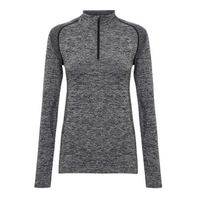 Womens/Ladies Seamless 3D Fit Multi Sport Performance Zip Top