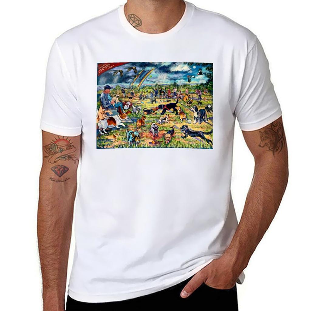 Dog Park Tshirt TShirt Street Art Print Tee Shirt
