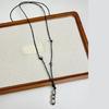 Contemporary Alloy Peanut Necklace Fashion Statement Adjustable Neckchain Versatile Day to Night Accessory