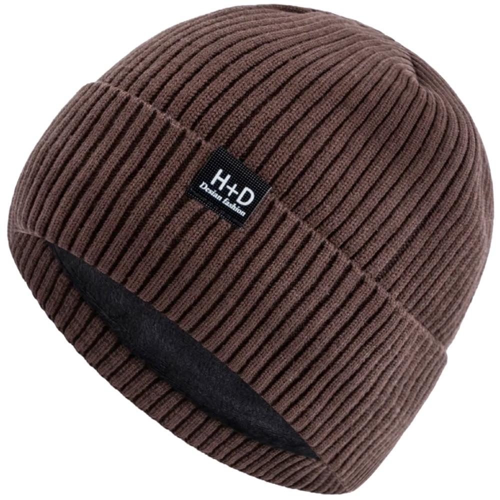 New Style Unisex Letter Warm Winter Hats Stylish Plush Fur Lined Soft Beanie Cap Thick Winter Knitted For Men Women Outdoor Hats