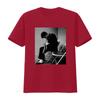 T-shirt Bianca Pesante in Cotone Vintage CHET BAKER Musicista Design per Tutte le Taglie Stampa Ispirata alla Tromba Jazz vintage Lavata uomo