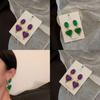 Heart Earrings Unique 2023 Trendy Geometric Alloy Jewelry In Stylish Colors