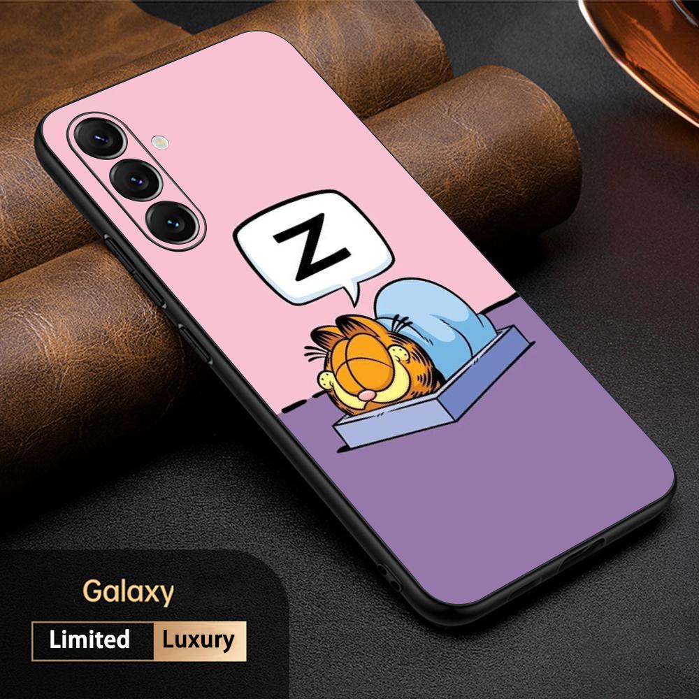 

Gar-fis cute cartoon cat cool design Phone Case For Samsung Galaxy S26 S25 S24 S23 S22 S21 Plus Ultra Note20 Soft Black Galaxy S20+