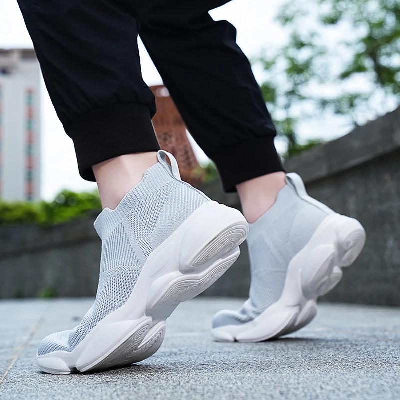 Fashion Men Sock Shoes 2025 Knit Breathable Socks Sneakers Man Plus Size 39 48 Light Slip-On Men Casual Sneaker chaussure hommes