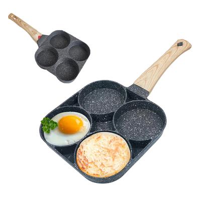 Frigideira antiaderente para panquecas, 4 copos, panela para panquecas, adequada para fogão a gás, fogão de indução
