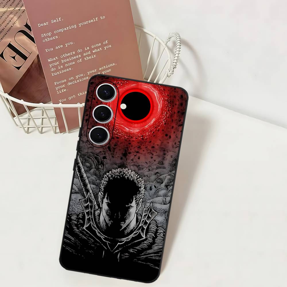 Berserk Guts Hot Anime Phone Case For Samsung S 24 Fe 25 Ultra Plus 20 Lite 21 30 22 23 24 22 Ultra 5G Fundas