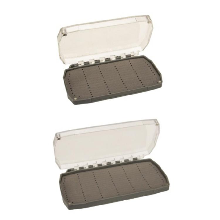 Multiple Size Light Weight Fly Fishing Lures Box Fly Fishing Lures Box Single Sided Clear Lid Fly Fishing Baits Box