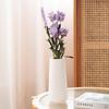 Nordic White Ceramic Illustrated Flower Vase
