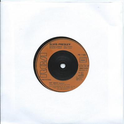 7inch Record ELVIS PRESLEY - My Way PB1165 RCA Victor 1977 UK Rock Used
