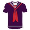 Men Fashion Short Sleeve 3d Print T Shirt Round Neck Summer Plus Size Tees