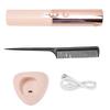 Mini Flat Iron 2 In 1 7 Heat Settings Rechargeable Portable Cordless Curling Iron Pink