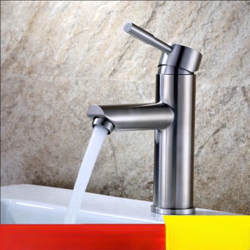 

304 Stainless Steel Deck-Mounted Basin Faucet