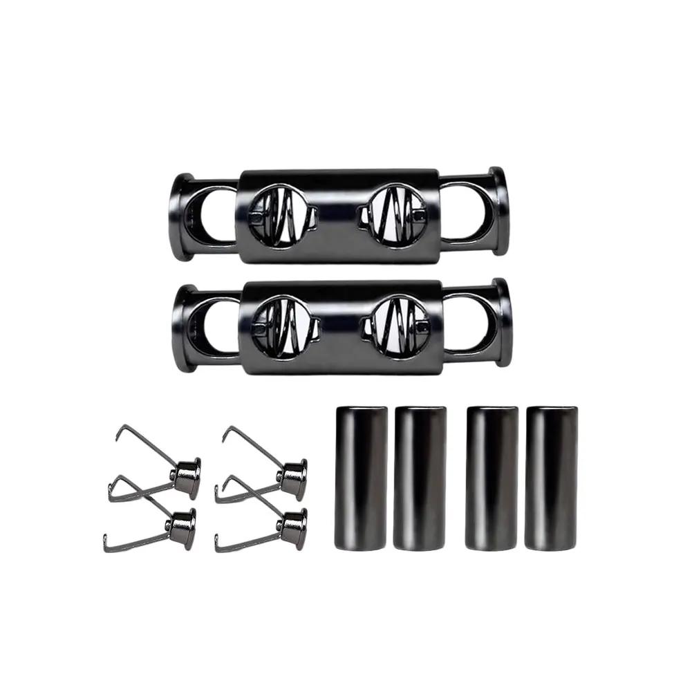 1 Paar Premium Metall-Kapsel-Schnallenverbinder Langlebige Faule Schnellbinder Schnürsenkelteile Für Lässige Sneaker Schuhe