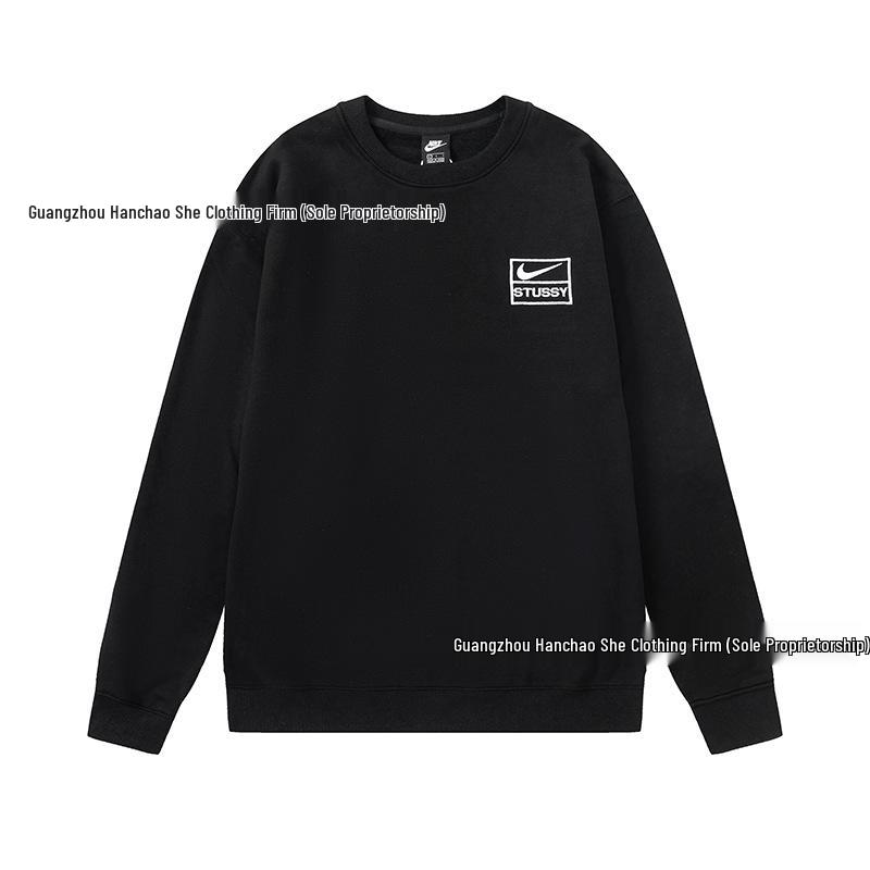 Unisex Trendy Loose Autumn/Winter Fleece Hoodie and Pants Set