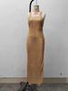2025 Gold Sequin Halter Neck Slit Dress - Sexy European & American Style for Spring/Summer Parties