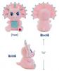 Pink Triceratops Dinosaur Plush Toy - Cartoon Jurassic Series Stuffed Animal Doll