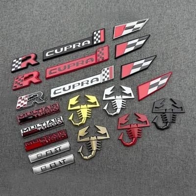 Styling auta 3D samolepka Kovový znak Štír Abarth Lepicí odznak Emblem Obtisk pro Abarth Punto 124 125 500 595 Fiat Viaggio Příslušenství