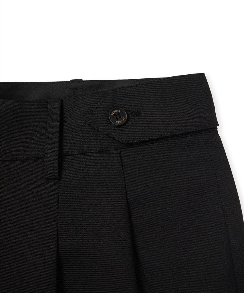 Sinkia Heritage Adjustable Double-Pleat Trousers Black
