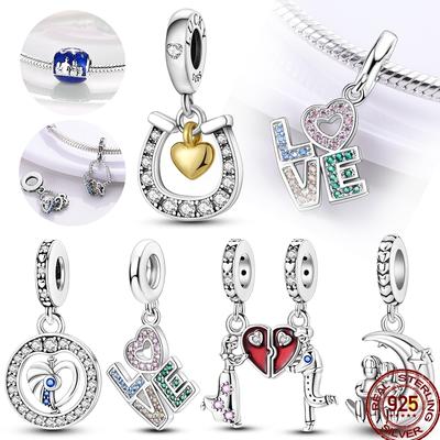 Kupfer Liebe Segen Diamant Liebe Familie Freundschaft Liebe Charm Perlen Geeignet Für Pan Original Armband DIY