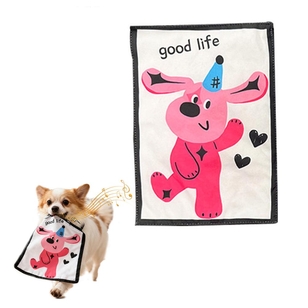 

Pet Dog Chew Toys Crinkle Paper Squeaky Boredom Buster Dog Entertainment for Small Medium Breeds Like Teddy Corgi Fun Voice Toys