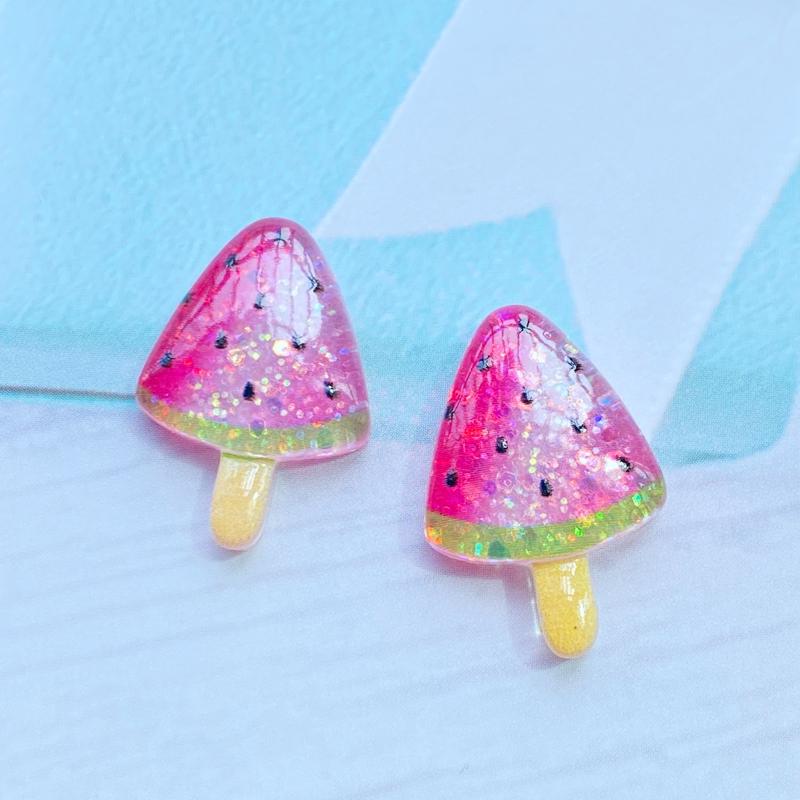10/20 Peças Fofas Mini Brilhante Desenho Animado Animais/Sorvete Costas Planas Resina Scrapbooking DIY Joias Artesanato Decoração Acessórios G69