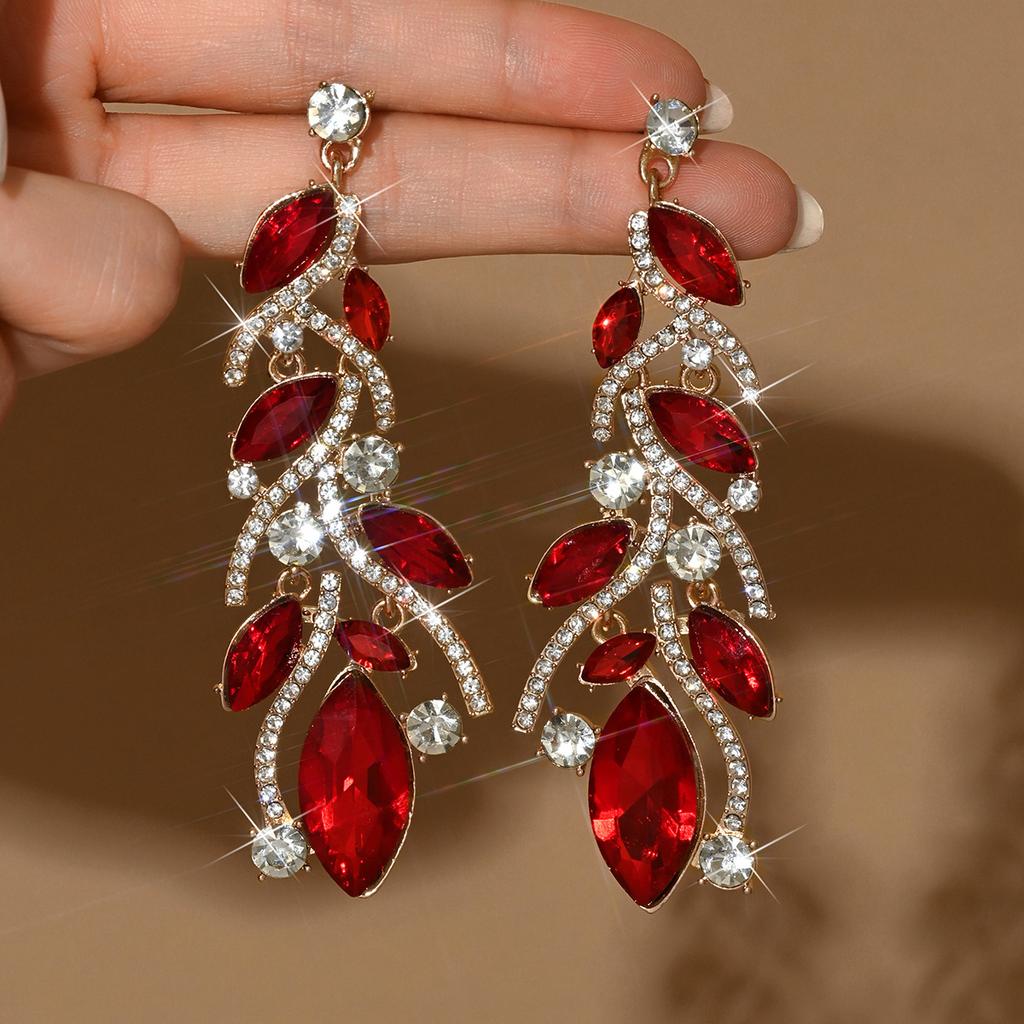 Orecchini con Strass per Sposa Accessori Abiti da Sera per Matrimonio