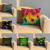 Peacock Cushion Cover Soft Reversible  Durable Pillow Cover  MultiScene Use for Home  Car Daily Comfort