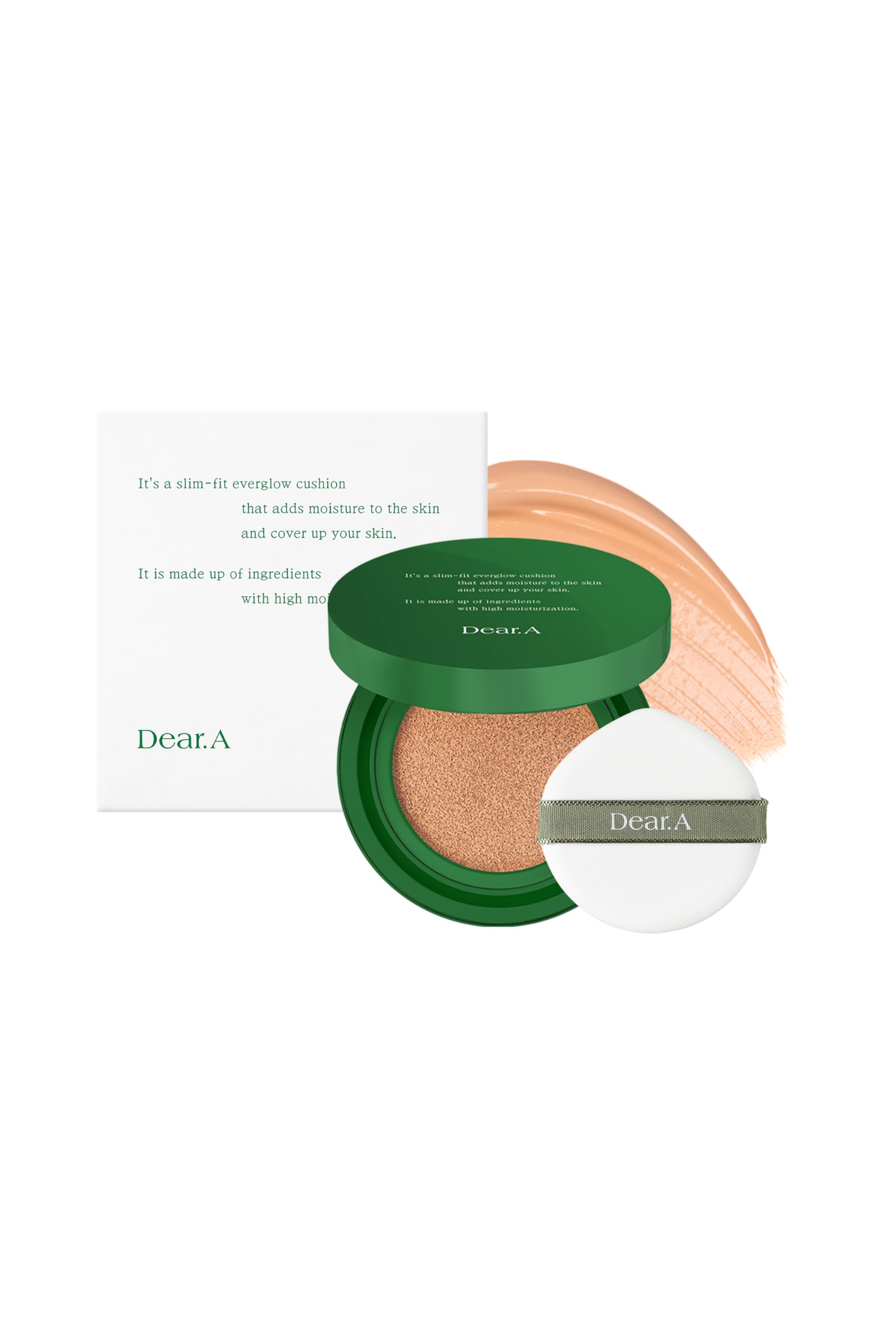 

Slim Fit Everglow Cushion Корейская косметика Cool Dear.A (нет. 23 Бежевый) ваниль