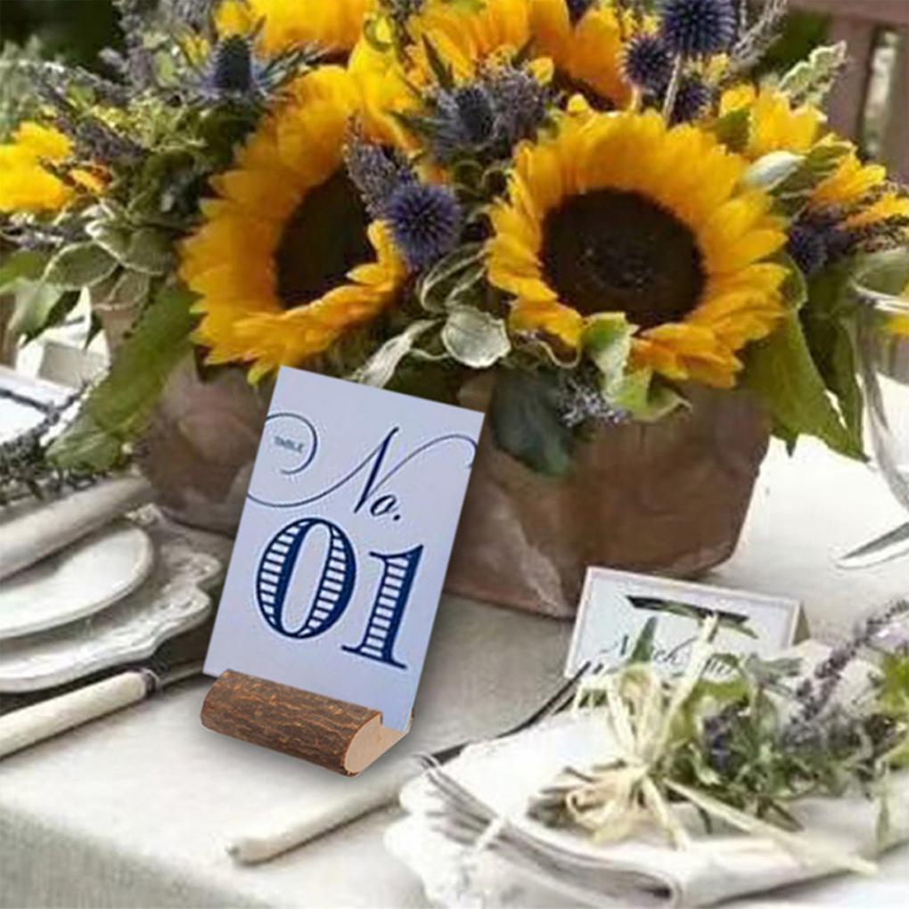 Pack of 20 Creative Table Number Holders Place Card Holders Wedding Decoration Handicraft Article Transverse Groove Place Cards
