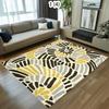 Spiral Geometric Striped Pattern Area Rug Trendy Personality Style Non-Slip Floor Carpet for Living Rooms Trendy Spaces
