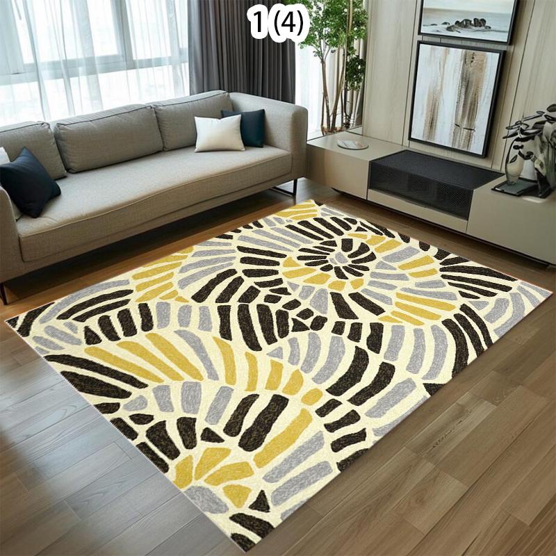 

Spiral Geometric Striped Pattern Area Rug Trendy Personality Style Non-Slip Floor Carpet for Living Rooms Trendy Spaces 40x60cm